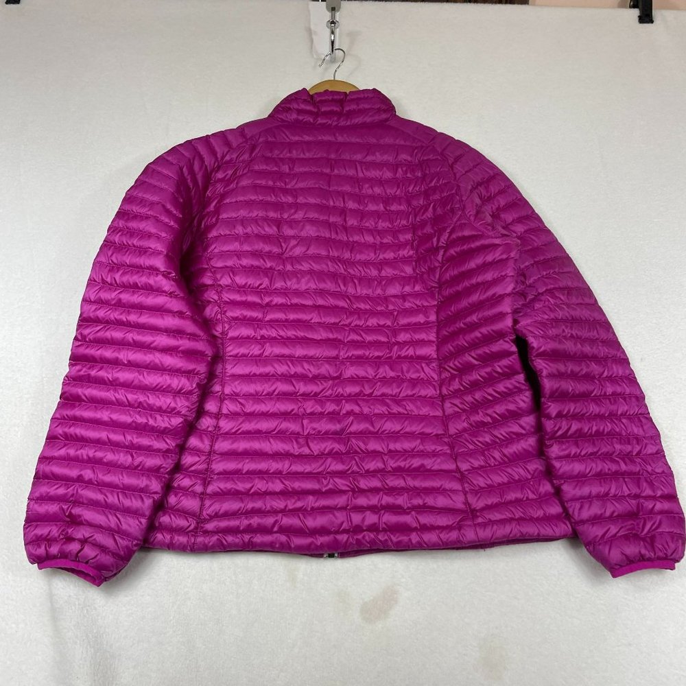 LL Bean Womens Ultralight Downtek Down Puffer Jacket Suze L Fuschia Stowaway - Picture 2 of 13
